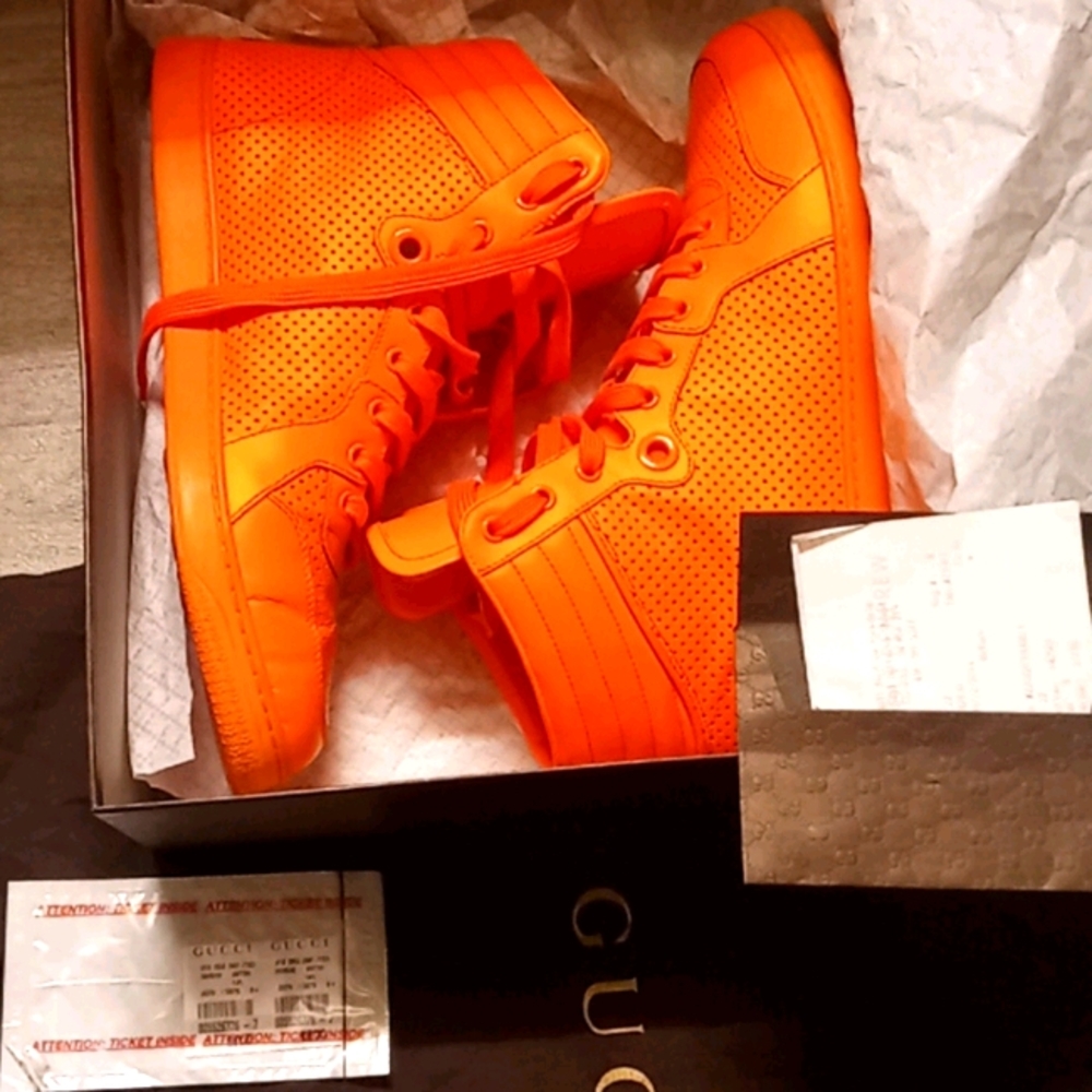 Authentic Gucci high top sneakers.
